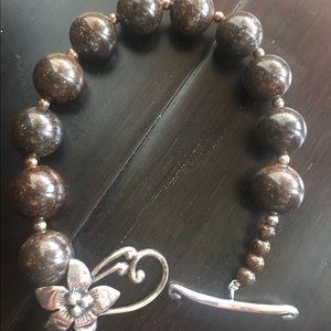 Silpada Brownzite Silver Bracelet